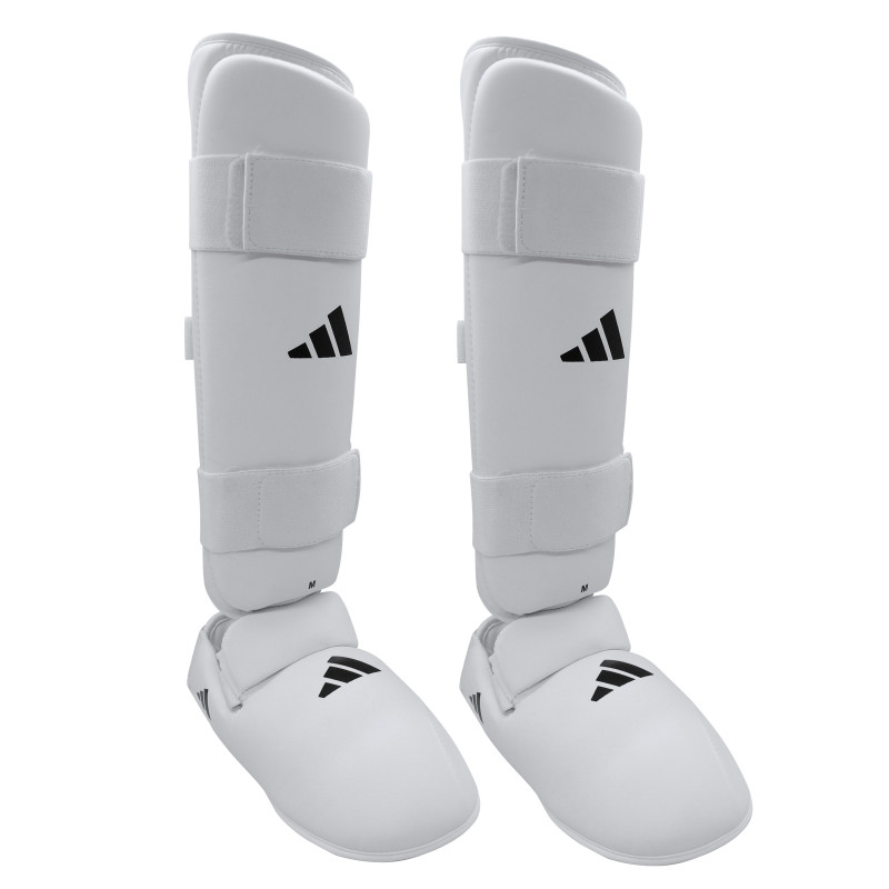 Protège tibia et pieds adidas blanc