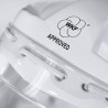 Casque blanc pour le karaté, homologué WKF, avec visière de protection amovible.
