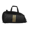 Sac "2 en 1" adidas noir/or convertible en sac à dos grâce à deux bretelles amovibles