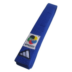 Ceinture de Karaté bleue WKF adidas