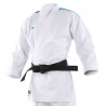 Kimono de karaté AdiLight bandes bleues matière éco-responsable et approuvé "Green Karaté"