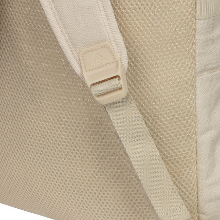 Finition sac de sport adidas - couleur natural beige/ logo vert