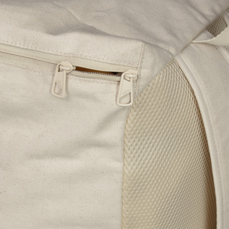 Zip sac de sport adidas - couleur natural beige/ logo vert