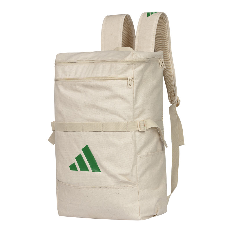 Sac de sport adidas - couleur natural beige/ logo vert