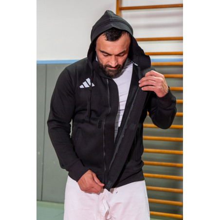 veste à capuche avec revers style kimono adidas