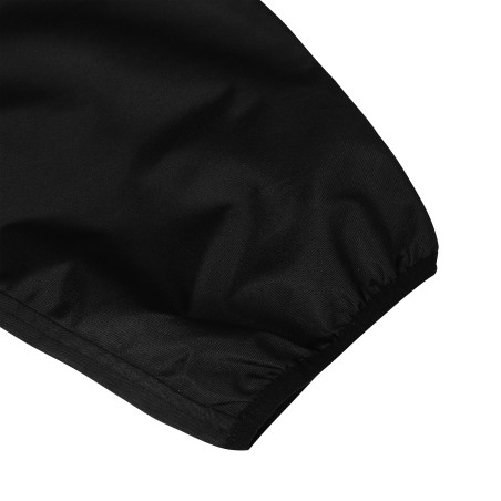 col, poignés et ceinture élastiqués sur la tenue de Sudation adidas totalement imperméable