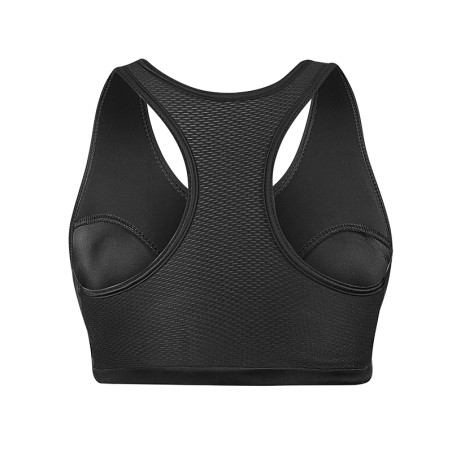Vue de dos protège poitrine adidas avec brassière noire + double coque