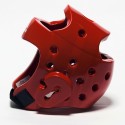 Vue de côté casque rouge d'entrainement adidas
