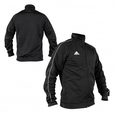 Veste de survêtement Slim Junior noir adidas sur boutique-du-combat