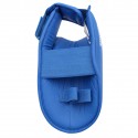 Dessous du protège-pied bleu karaté adidas approuvé WKF