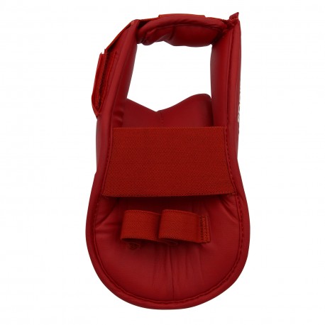 Dessous du protège-pied rouge karaté adidas approuvé WKF