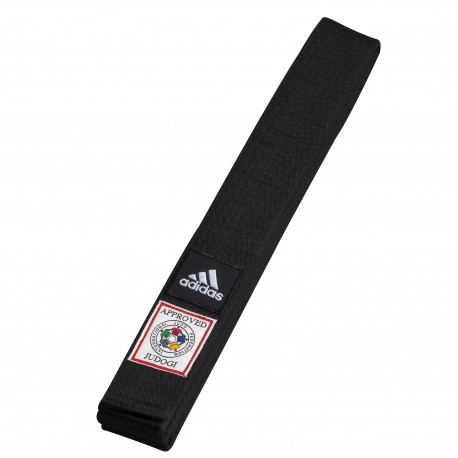 Ceinture de judo IJF noire  adidas