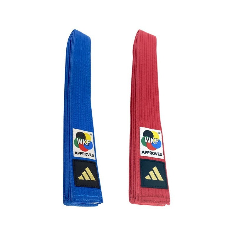 Ceinture de karaté Adidas pour kata, homologuée WKF