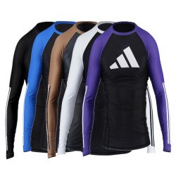 Rashguard de compression manches longues approuvé pour compétition IBJJF