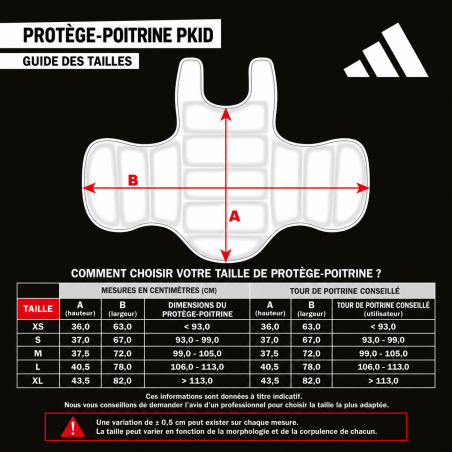Plastron de Karaté Enfant WKF adidas