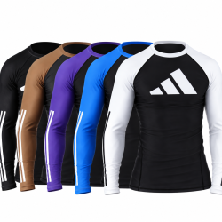 Rashguard de compression manches longues approuvé pour compétition IBJJF