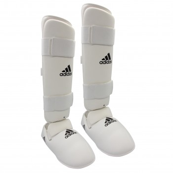 Protège tibia et pieds adidas blanc