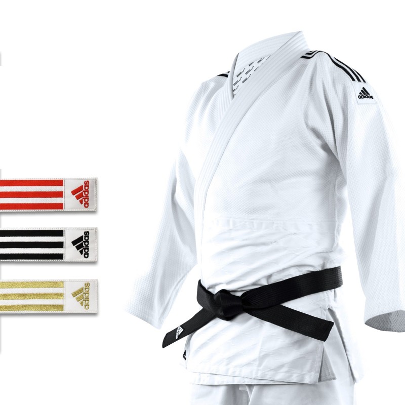 gene Sábana Lidiar con Kimono de judo Millenium bandes couleur J990BAND adidas sur  boutique-du-combat.com